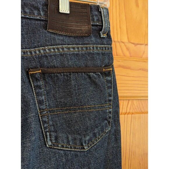 Polo Ralph Lauren Women's Bootcut Jeans Leather Trim Size 4 - Picture 11 of 14